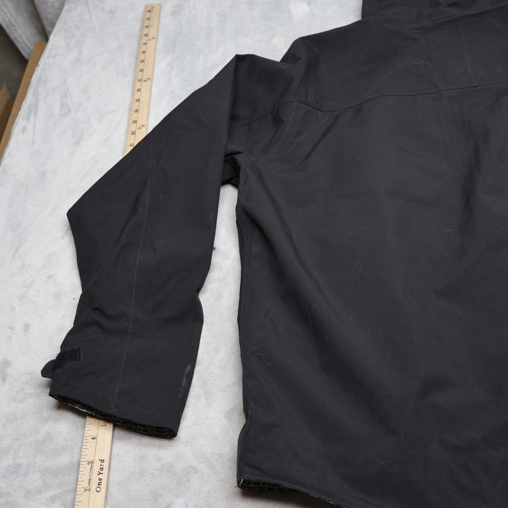 Carhartt Jacket Men Large Black Shoreline Vapor Storm Defender Hooded Waterproof - Picture 10 of 14